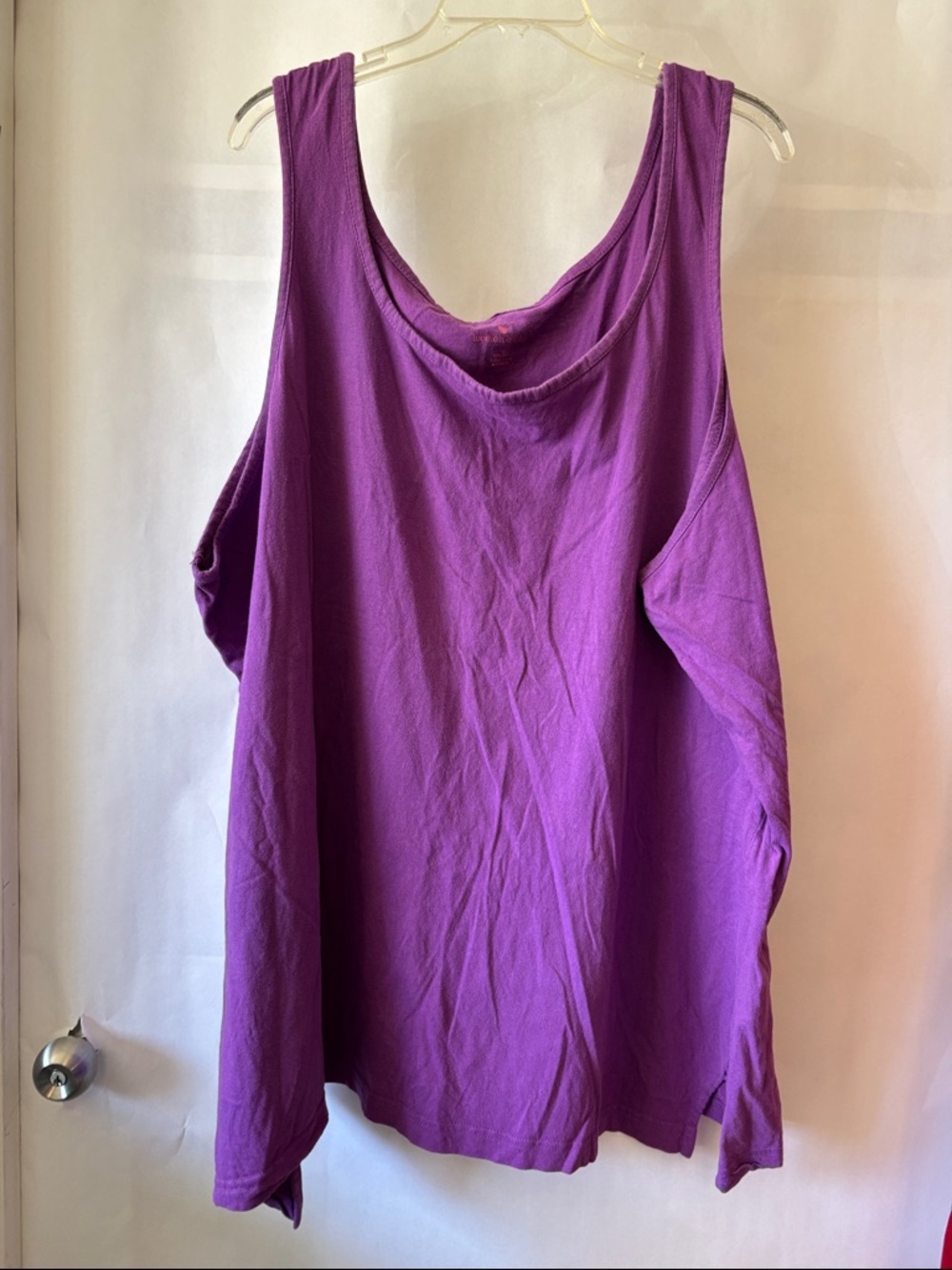 Purple Sleeveless Women's Tank Top - Classic Scoop Neck